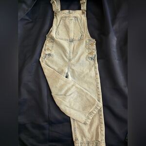 Thereabouts light-wash overalls classic adjustable strap buckles side buttons 6